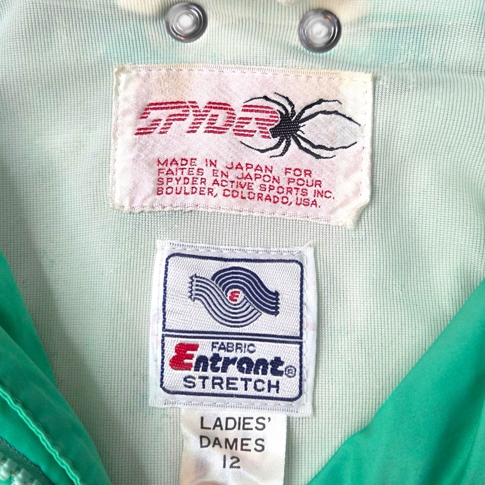 Vintage 80s 90s Colorblock Windbreaker Ski Snow Jacket Half Zip Anorak Womens 12 - Picture 10 of 15